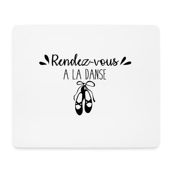 Rendez vous à la danse - Tapis de souris (format paysage) - blanc - Devant