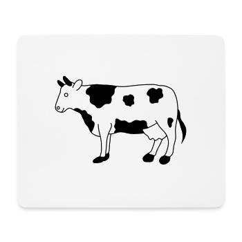 Vache en noir et blanc | vaches | schwarzbunt | tache - Tapis de souris (format paysage) - blanc - Devant