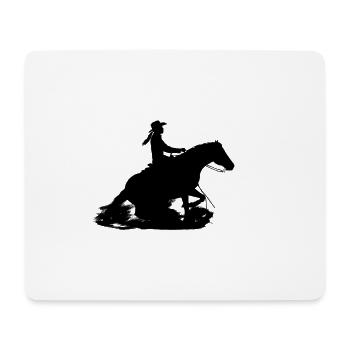 Sliding stop - Mousepad (Querformat) - Weiß - Vorne