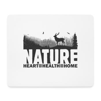 Nature Heart Health Home - Mouse Pad (horizontal) - white - Front