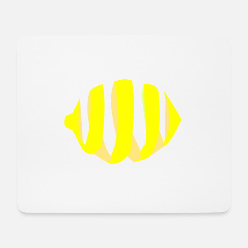 Zitrone Schale Obst Frucht Sauer Geschenkidee - Mousepad (Querformat) - Weiß