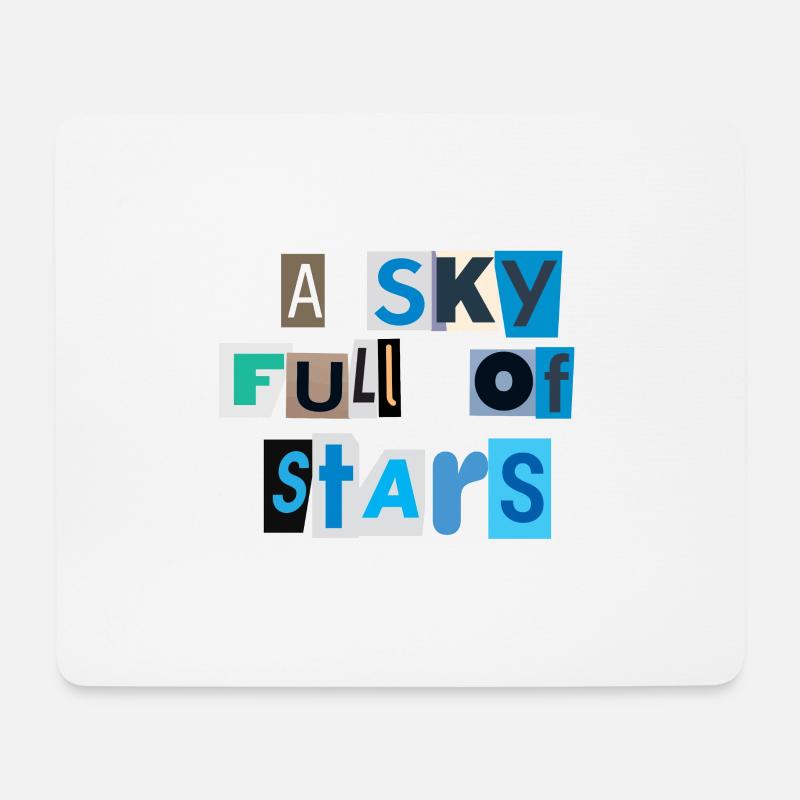 Ein Himmel voller Sterne - Mousepad (Querformat) - Weiß