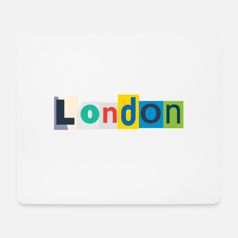 London - Mousepad (Querformat) - Weiß
