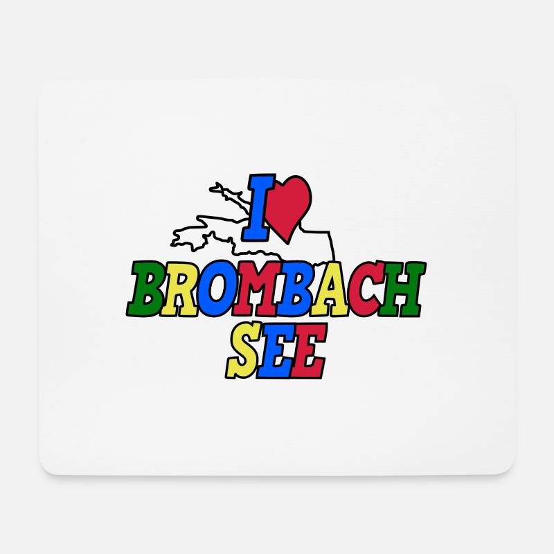 I Love Brombachsee Neutral - Mousepad (Querformat) - Weiß