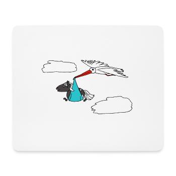 Flying Jolfur - Mousepad (Querformat) - Weiß - Vorne