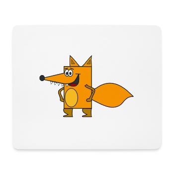 arctic fox fuchs68 - Mousepad (Querformat) - Weiß - Vorne