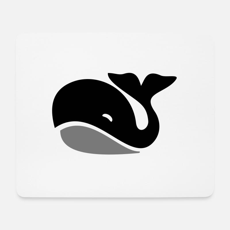 Wal - Mousepad (Querformat) - Weiß