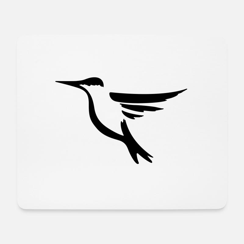 Kolibri 2 - Vogel Geschenk Geschenkidee - Mousepad (Querformat) - Weiß