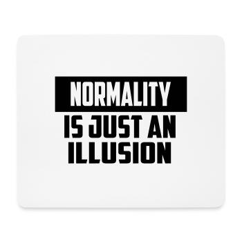 lustiges Zitat der Normalität - Mousepad (Querformat) - Weiß - Vorne