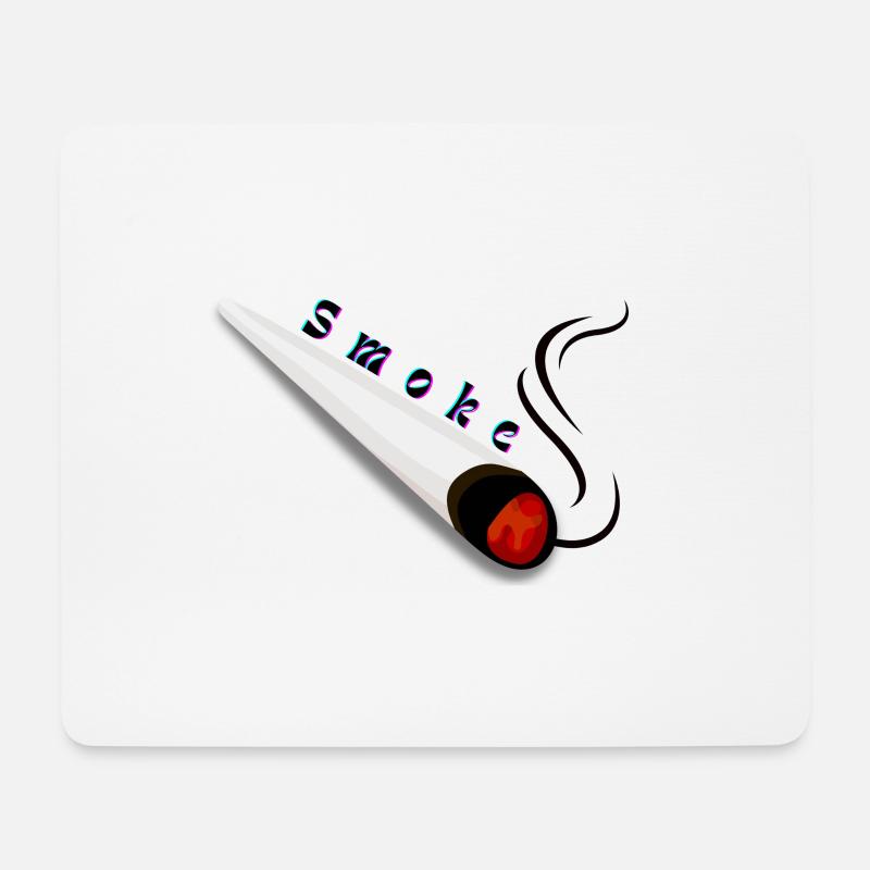 Smoke 2 - Mousepad (Querformat) - Weiß