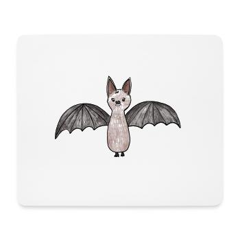 Illustration de fantôme de chauve-souris - Tapis de souris (format paysage) - blanc - Devant