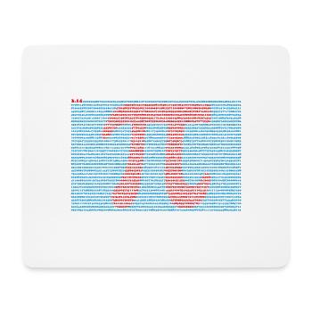 Pi T-Shirt 3,14 Pi Zahlensymbol Geek Mathe Liebhaber - Mousepad (Querformat) - Weiß - Vorne