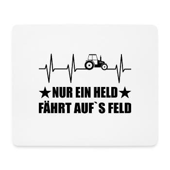 Traktor - Mousepad (Querformat) - Weiß - Vorne
