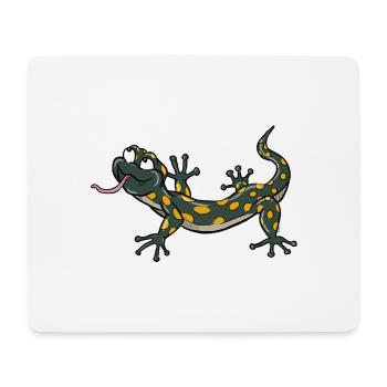 Lézard grimpeur - Tapis de souris (format paysage) - blanc - Devant