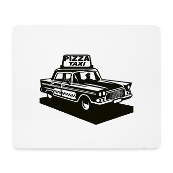Vintage Pizza Taxi - Lieferservice Design - Mousepad (Querformat) - Weiß - Vorne