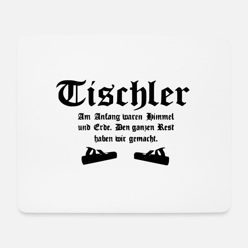 tischler - Mousepad (Querformat) - Weiß
