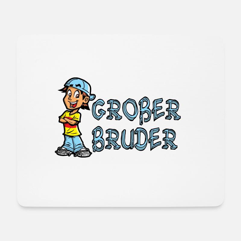 Großer Bruder - Mousepad (Querformat) - Weiß