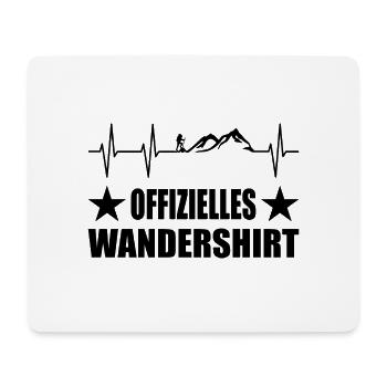 Wandern - Mousepad (Querformat) - Weiß - Vorne
