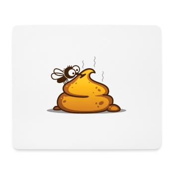 A Fly Sits On A Pile Of Shit - Mouse Pad (horizontal) - white - Front