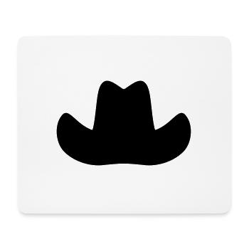 Hut für Cowboys, Rodeo, Pferdeliebhaber Geschenk - Mousepad (Querformat) - Weiß - Vorne