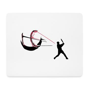 Baseball - Mousepad (Querformat) - Weiß - Vorne