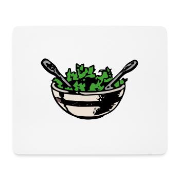 salat salad lettuce halloween gemuese vegetables36 - Mousepad (Querformat) - Weiß - Vorne