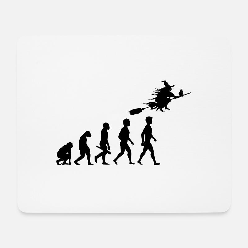 hexe hexerei hexenbesen witch zauberei zaubern4 - Mousepad (Querformat) - Weiß