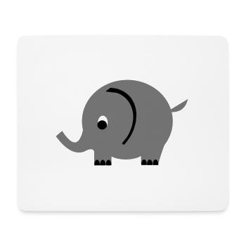 elephant - Mouse Pad (horizontal) - white - Front