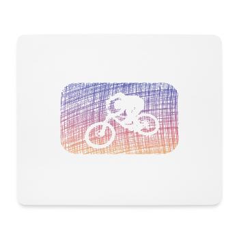 biken - Mousepad (Querformat) - Weiß - Vorne