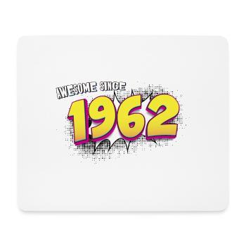 Retro 61st birthday in Pop Art Comic Book Style - Mouse Pad (horizontal) - white - Front