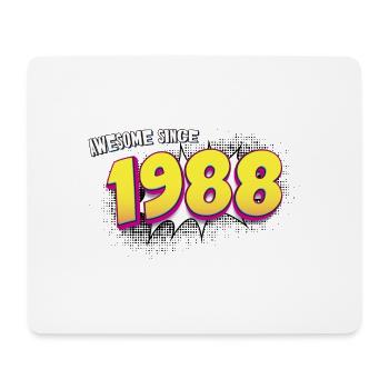 Retro 35th birthday in Pop Art Comic Book Style - Mouse Pad (horizontal) - white - Front