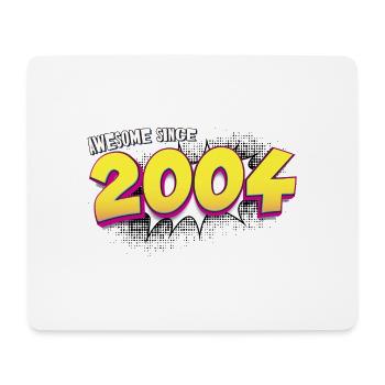 Retro 19th birthday in Pop Art Comic Book Style - Mouse Pad (horizontal) - white - Front