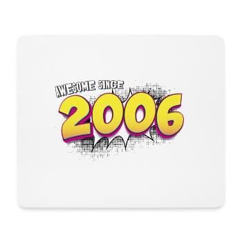 Retro 17th birthday in Pop Art Comic Book Style - Mouse Pad (horizontal) - white - Front