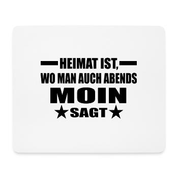 Moin - Mousepad (Querformat) - Weiß - Vorne