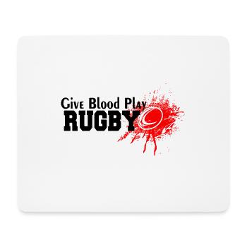 RUGBY - Mousepad (Querformat) - Weiß - Vorne