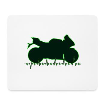 R1cardiogramma01 - Mouse Pad (horizontal) - white - Front