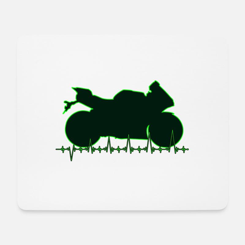 R1cardiogramma01 - Mousepad (Querformat) - Weiß
