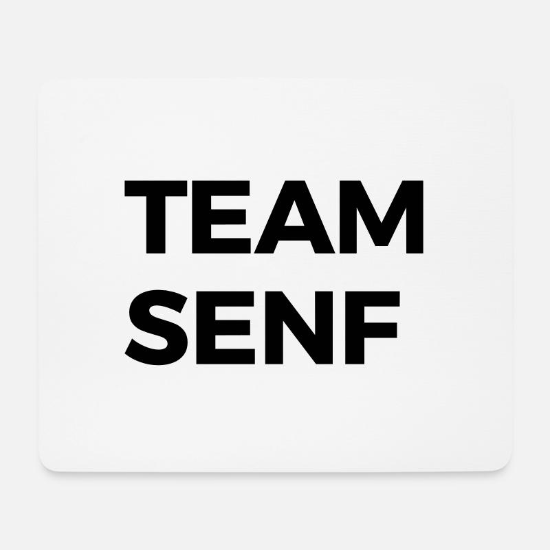 TEAM SENF - Mousepad (Querformat) - Weiß