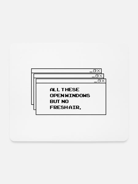 All thesis open windows - Mouse Pad (horizontal) - white