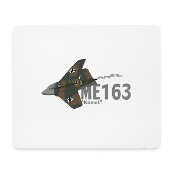 Me 163 Komet (Schreiben) - Mousepad (Querformat) - Weiß - Vorne