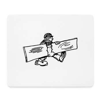 tischler zimmermann carpenter joiner - Mousepad (Querformat) - Weiß - Vorne