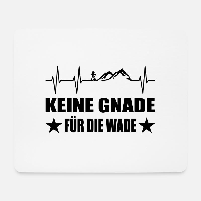 Wandern - Mousepad (Querformat) - Weiß