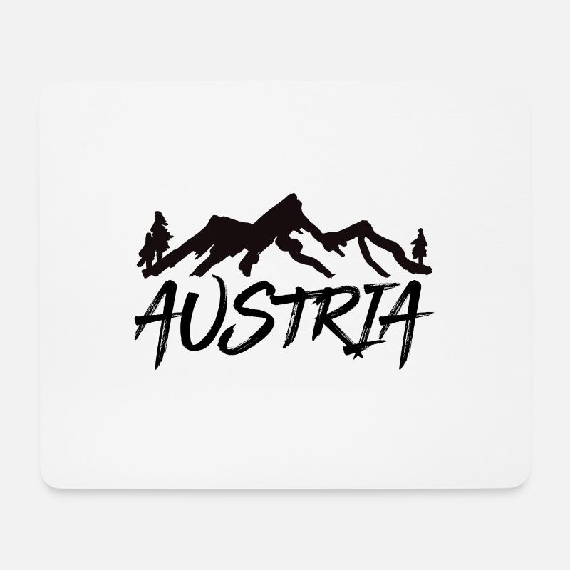 Österreich Heimat Land Berge Tradition Stolz Liebe - Mousepad (Querformat) - Weiß