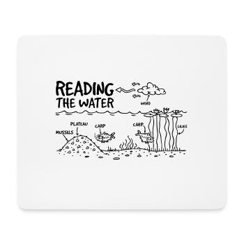 READING THE WATER - Mousepad (Querformat) - Weiß - Vorne