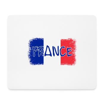 France - Mousepad (Querformat) - Weiß - Vorne