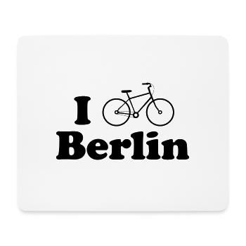 berlin biking - Mousepad (Querformat) - Weiß - Vorne