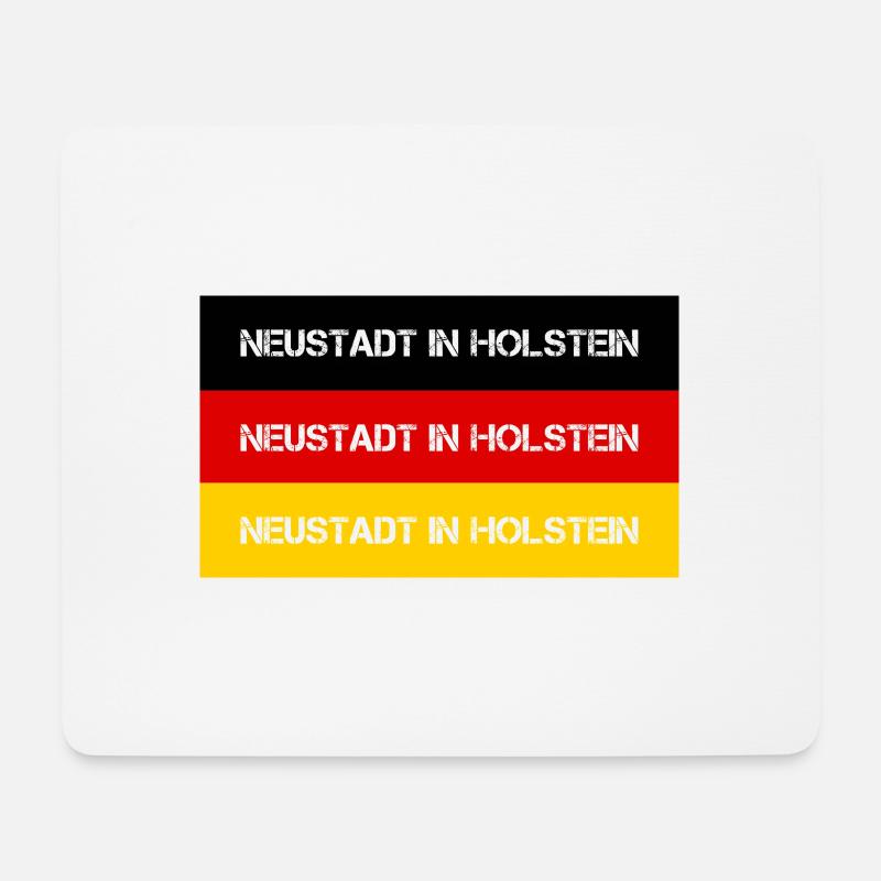 STADT NEUSTADT IN HOLSTEIN, DEUTSCHLAND - Mousepad (Querformat) - Weiß