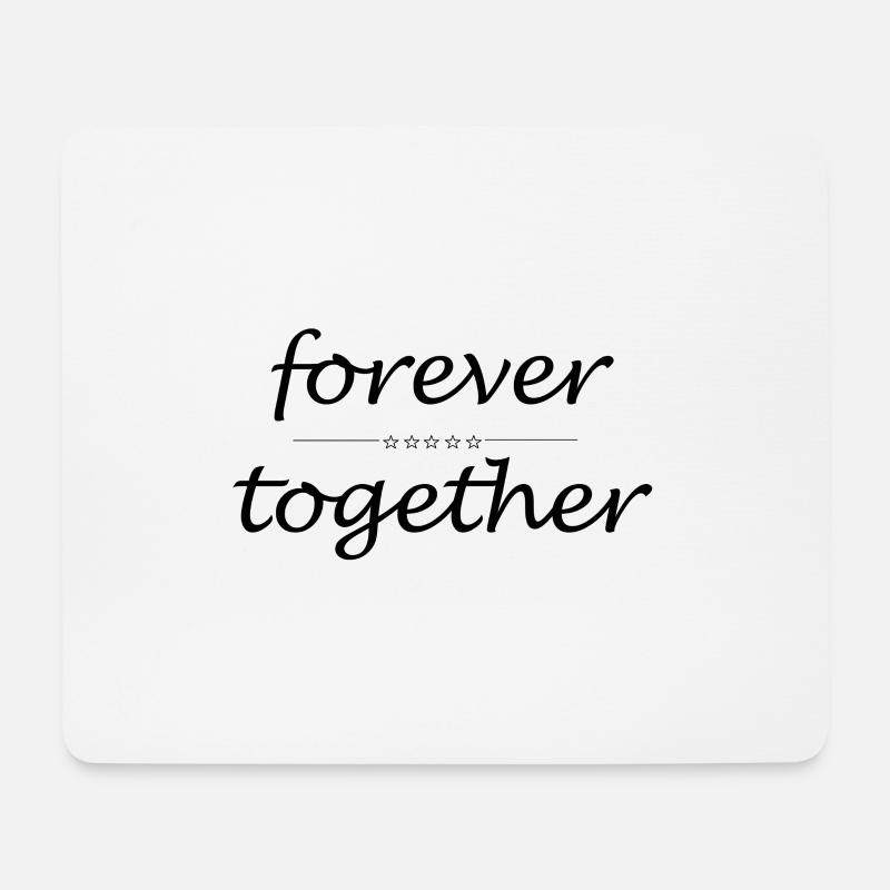 forever together - Mousepad (Querformat) - Weiß