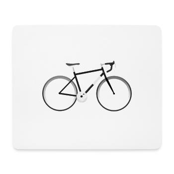 montagne vélo vélo VTT cycliste vélo - Tapis de souris (format paysage) - blanc - Devant
