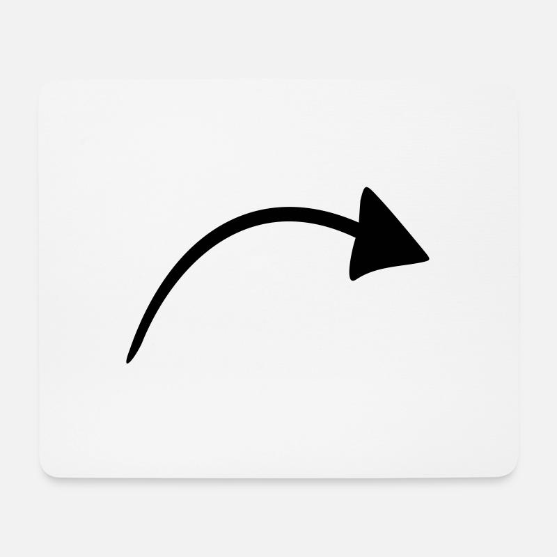 arrow - Mouse Pad (horizontal) - white